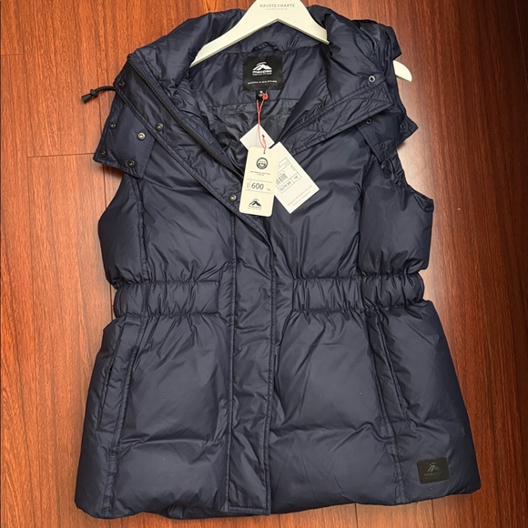 Macpac Navy Blue Hooded Women's Vest - Picture 13 of 15